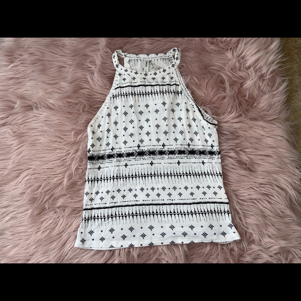 Black and white tank top